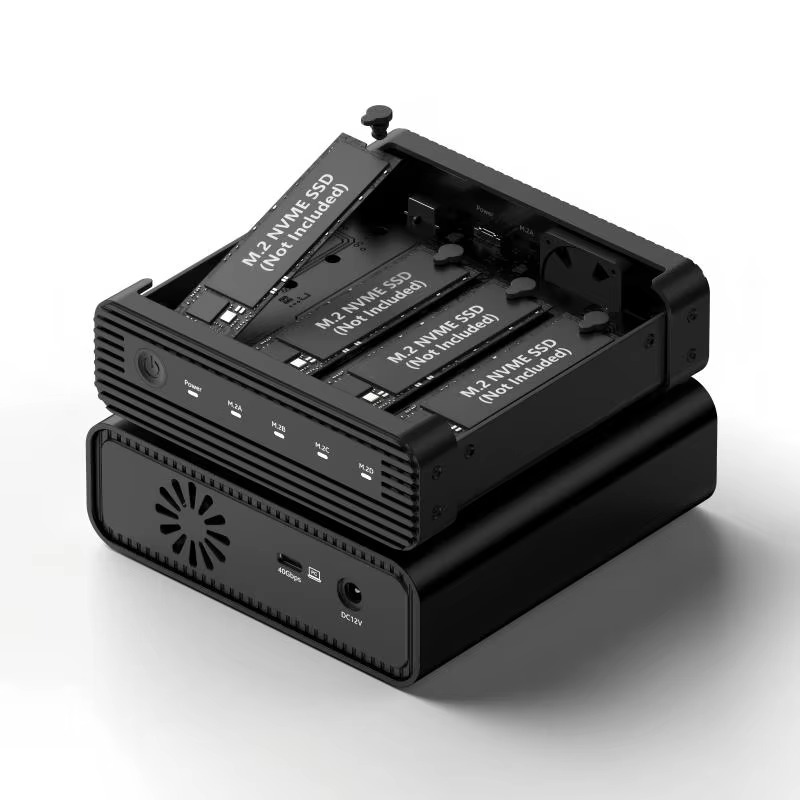 Case Fans - Boîtier externe USB4 en aluminium M2