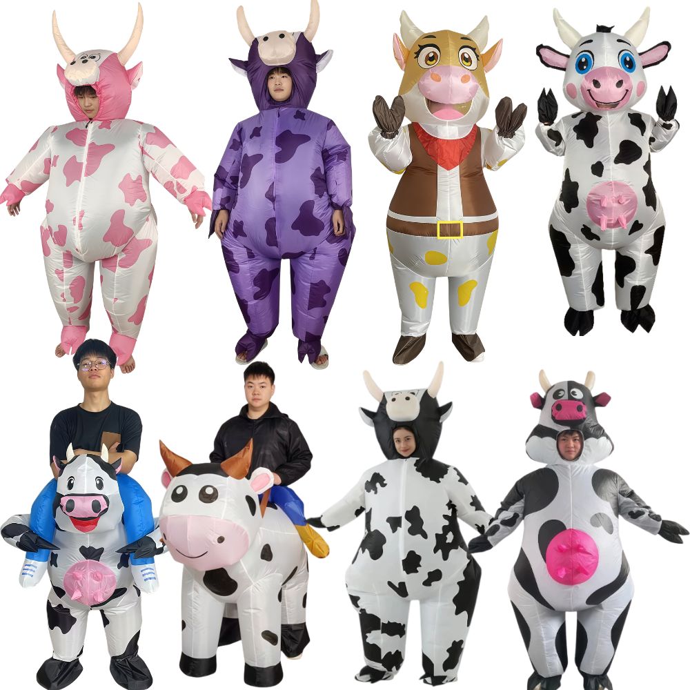 Case Fans - Costume gonflable de taureau pour Halloween,